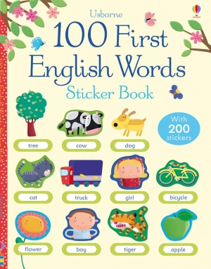 100 First English words sticker book