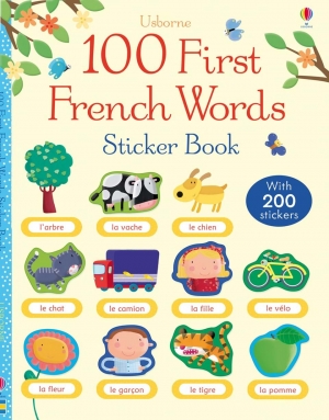 100 First French words sticker book