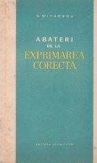 Abateri de la exprimarea corecta