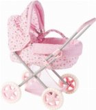 coperta Accesorii papusi - Carucior landou inflorat