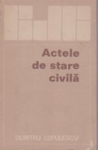 Actele de stare civila