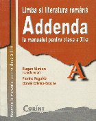 ADDENDA manualul pentru clasa (Manual