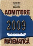 Admitere 2009 Matematica Teste grila