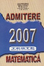 Admitere 2007 Teste grila autoevaluare