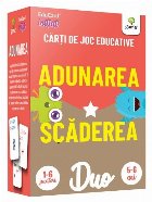 coperta Adunarea - Scaderea. Carti de joc educative