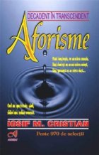 coperta Aforisme - Decadent in transcendent