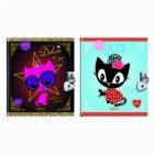 coperta Album jurnal cu cheie, 15 x 18 cm, Pussy Deluxe