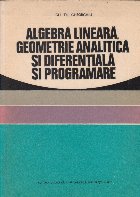 Algebra liniara geometrie analitica diferentiala