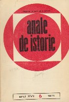 Anale de Istorie, Anul XVII, 6/1971