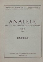 Analele sectiei protectia plantelor Volumul