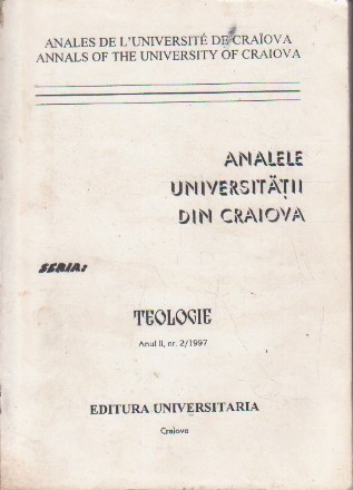 Analele Universitatii din Craiova, Seria Teologie, Nr. 2/1997