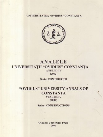 Analele Universitatii Ovidius Constanta, 2002 - Sectia Constructii