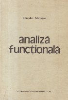 Analiza functionala (Romulus Cristescu, Editie 1979)