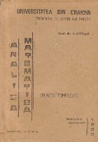 coperta Analiza Matematica - Functii complexe