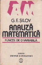 Analiza matematica Functii variabila