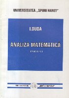 Analiza Matematica, Partea I (I. Duda)