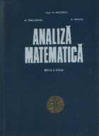 Analiza matematica Volumul lea Editia