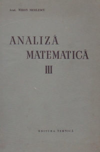 Analiza matematica, Volumul al III-lea