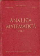 Analiza matematica Volumul