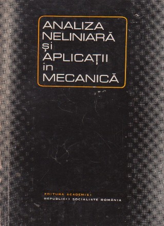 Analiza neliniara si aplicatii in mecanica
