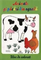 coperta Animale si pasari din ograda. Bloc de colorat