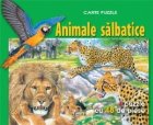 Animale salbatice - Carte puzzle. 4 puzzle cu 48 de piese