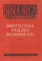 Antologia poeziei rominesti, Volumul al III-lea