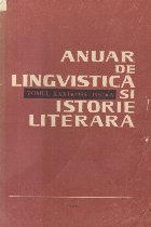 Anuar de Lingvistica si Istorie Literara, Tomul XXXI. 1986-1987. A. Lingvistica