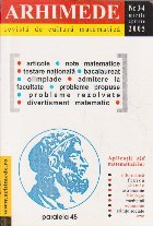 Arhimede - Revista de cultura matematica, Nr. 3-4/2005