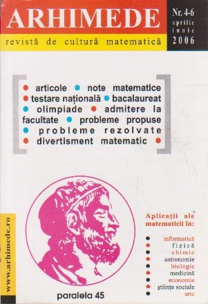 Arhimede - Revista de cultura matematica, Nr. 4-6/2006