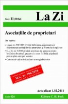 coperta Asociatiile de proprietari (actualizat la 1.02.2011). Cod 426