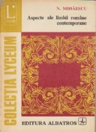 Aspecte ale limbii romane contemporane