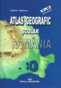 Atlas geografic scolar Romania-3D (contine ochelari 3D)