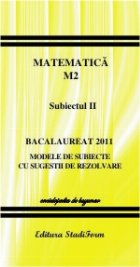 coperta Bacalaureat 2011 - Matematica M2 - subiectul 2