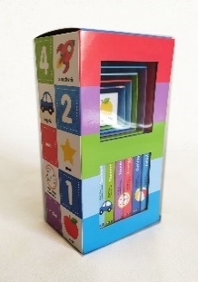 Bebeteca: primele carti. Bebe invata. Set educativ 6 carti + 6 cuburi