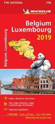 Belgium & Luxembourg 2019 - Michelin National Map 716