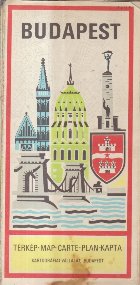 coperta Budapest - Terkep. Map. Carte. Plan. Kapta