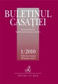 Buletinul Casatiei, Nr. 1/2010