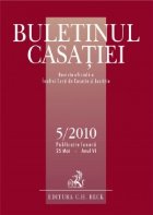 Buletinul Casatiei, Nr. 5/2010