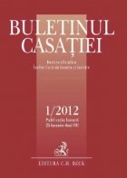 Buletinul Casatiei, nr. 1/2012
