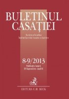 Buletinul Casatiei nr. 8-9/2013