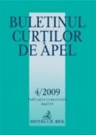 Buletinul Curtilor de Apel, Nr. 4/2009