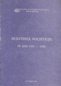 Buletinul Societatii pe anii 1995-1996