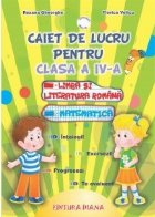 coperta Caiet de lucru pentru clasa a IV-a (Romana + Matematica)