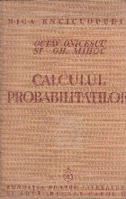 Calculul probabilitatilor (Onicescu, Mihoc, Editie 1939)