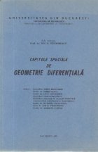 Capitole speciale de geometrie diferentiala