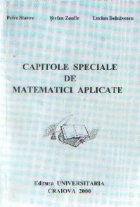 Capitole speciale matematici aplicate