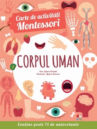 Carte de activități Montessori. Corpul uman