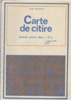 coperta Carte de citire - Manual pentru clasa a VI-a