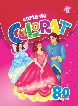 Carte de colorat cu 80 de pagini. Volumul II (pentru fete)
